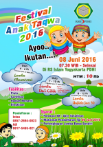 Panitia Ramadhan RS Islam Yogyakarta PDHI Selenggarakan Festival Anak Taqwa 2016