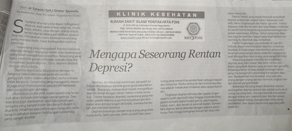 Mengapa Seseorang Rentan Depresi?