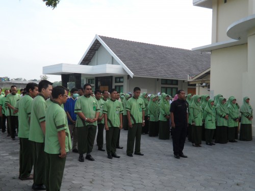 Apel Senin, Sukseskan Akreditasi Persiapkan Sarana Prasarana di Ruang Isolasi