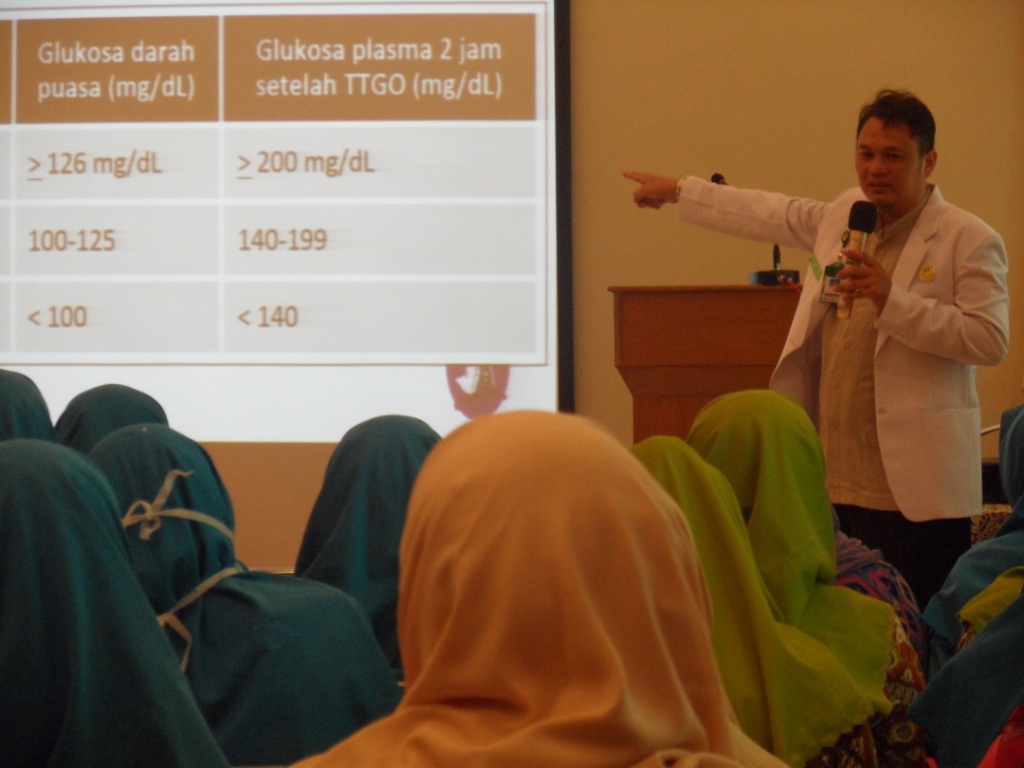 Peningkatan Pemahaman Diabetes Mellitus, Diklat Diselenggarakan