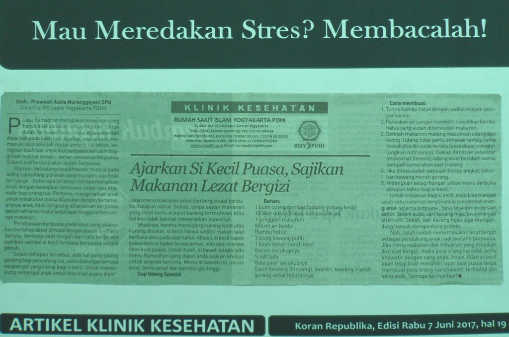 Ajarkan Si Kecil Puasa, Sajikan Makanan Lezat Bergizi