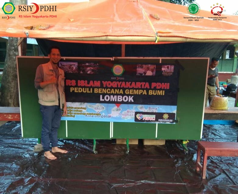 Bantu Korban Gempa, Tim Medis RSIY PDHI Bangun RS Sementara di Gunungsari Lombok Barat